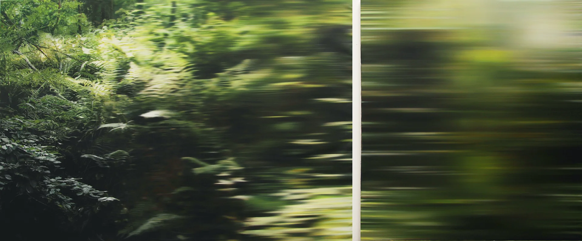 The Disappeared<br>150 x 320 cm<br>zweiteilig, Öl auf Leinwand